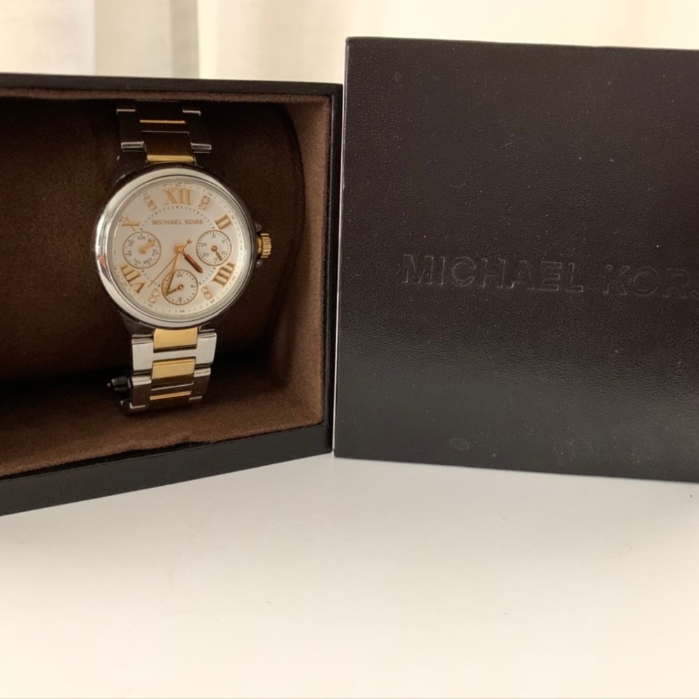 Camille Silver-Tone Multifunction Watch MK-5760